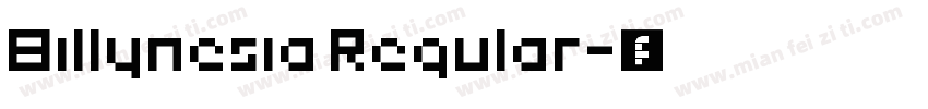 Billynesia Regular字体转换